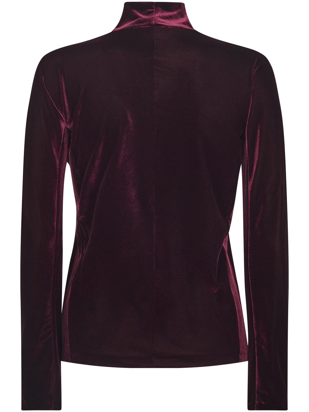 STRETCH VELVET TURTLENECK T-SHIRT
