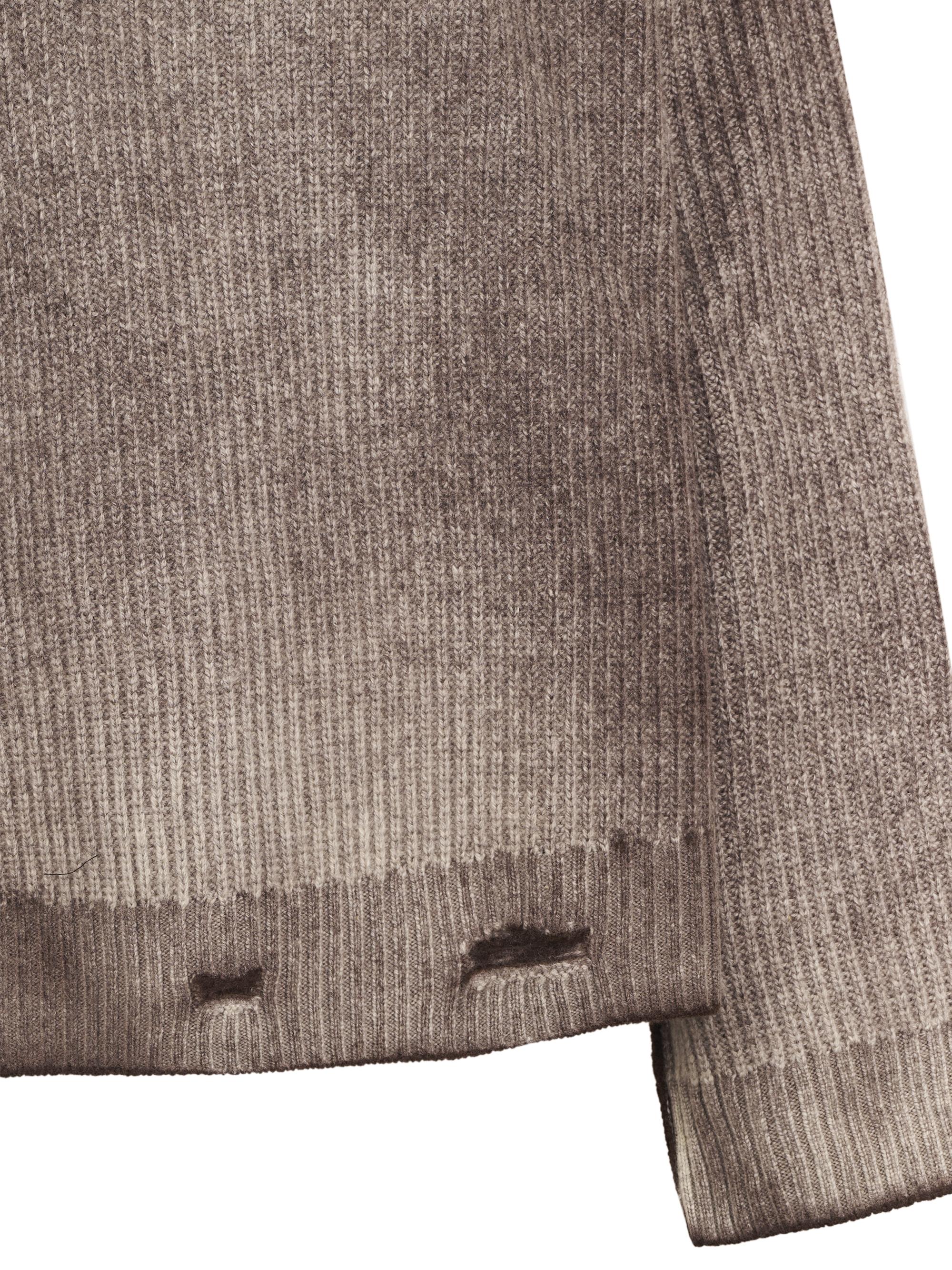 REVERSIBLE FADE OUT KNIT