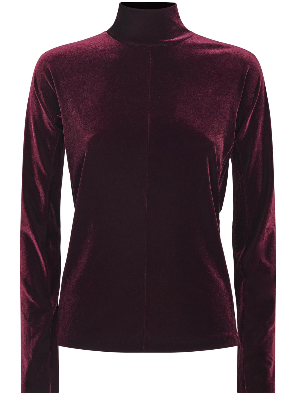 STRETCH VELVET TURTLENECK T-SHIRT